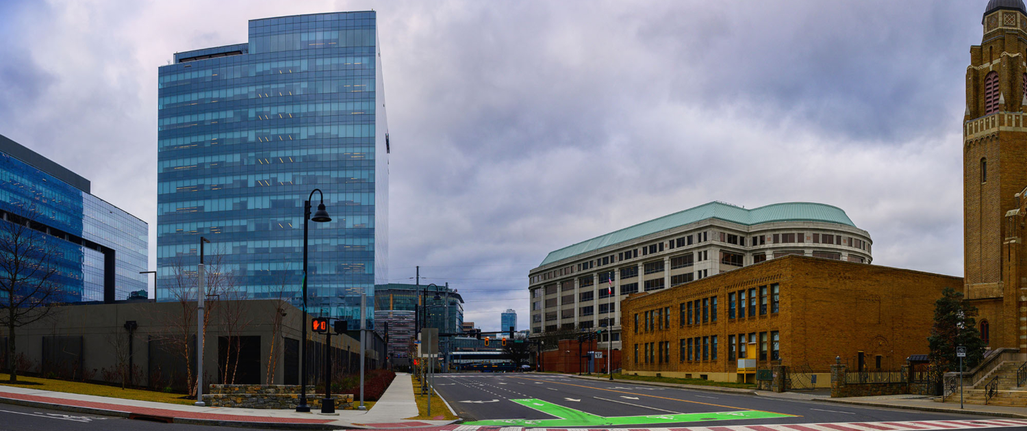 Street view of Stamford, CT